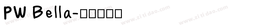 PW Bella字体转换